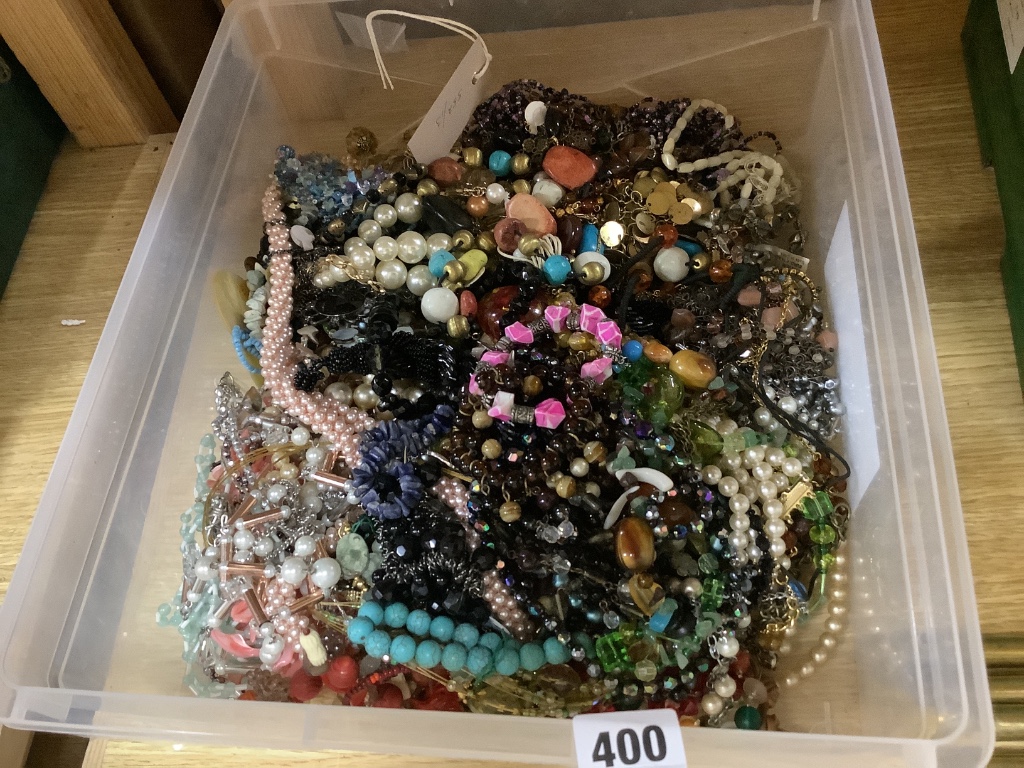 A large quantity of costume jewellery